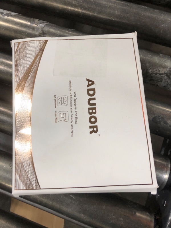Photo 1 of Adubor Silk Pillow Case, 23 Momme 6A Grade Fibers, 900 Thread Count, Mulberry Silk Pillow Case for Hair and Skin Health, with Hidden Zipper (King 20''×40'', Lvory White, 1PC)