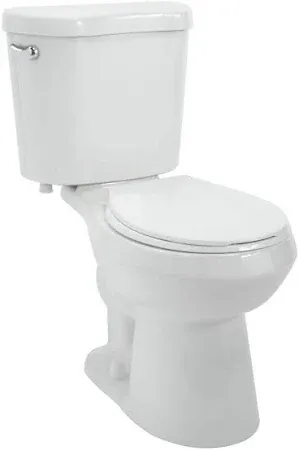 Photo 1 of Two Piece Toilet White 21" Seat Height Round