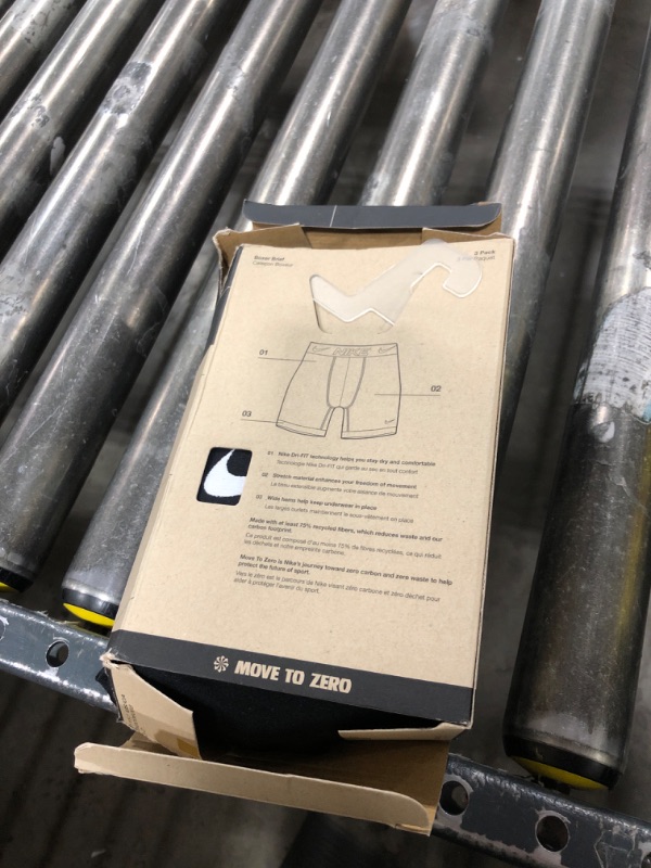 Photo 1 of Nike Men`s Essential Micro Long Leg Boxer Briefs 3 Pack (Large, Black(KE1026-001)/W)