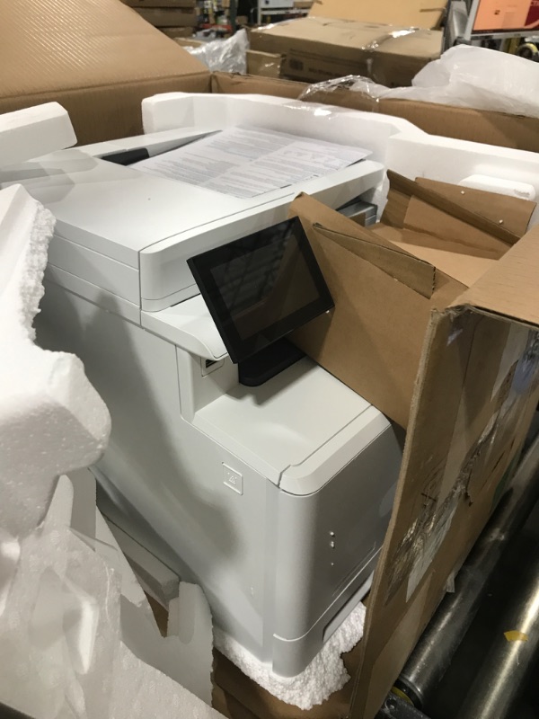 Photo 3 of HP Color LaserJet Enterprise M480f Multifunction Duplex Printer, Print, scan, copy, Fast speeds, Easy setup, Advanced security, Best for small teams, Ethernet/USB only (3QA55A)