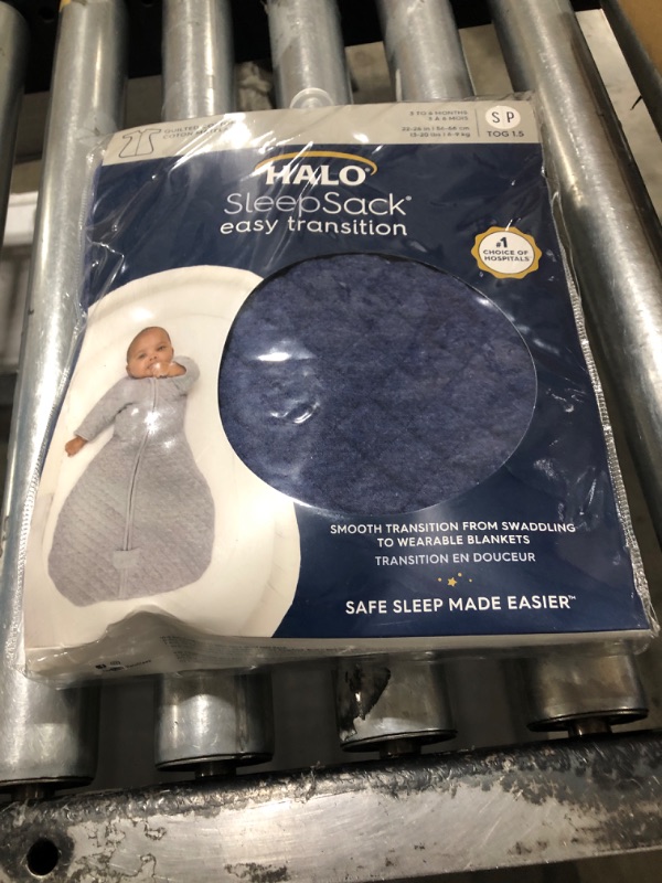 Photo 1 of Magic Sleepsuit Baby Merlin's Cotton Baby Transition Swaddle - Small (12-18 lbs) - Cozy Sleep Sack - Soft Cotton Inner Layer - Double Zipper for Easy Diaper Changes - Blue 2 Pack