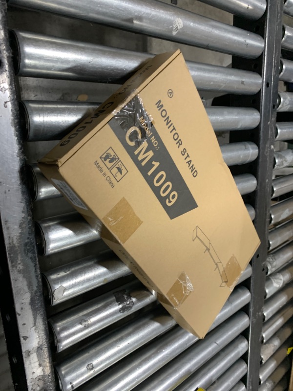 Photo 1 of TAVR Dual Monitor Stand Riser Office Desktop Organizer Stand for 2 Monitors, Adjustable Length and Angle 3 Shelf, Extra Long Multifunctional Stand up to 48.2" fit Computer, Laptop, TV, Black