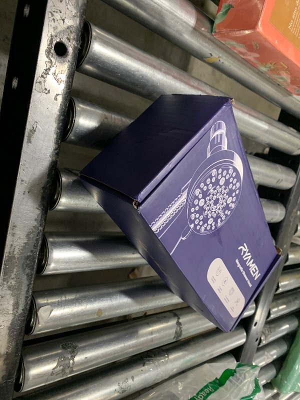 Photo 1 of Ryamen Magnetic Handheld Shower Head, With 6 Spray Modes, High Pressure Shower Head with Handheld, Magnetic Docking Technology, 4.3 Inches Panel, 70'' Stainless Steel Hose, Black