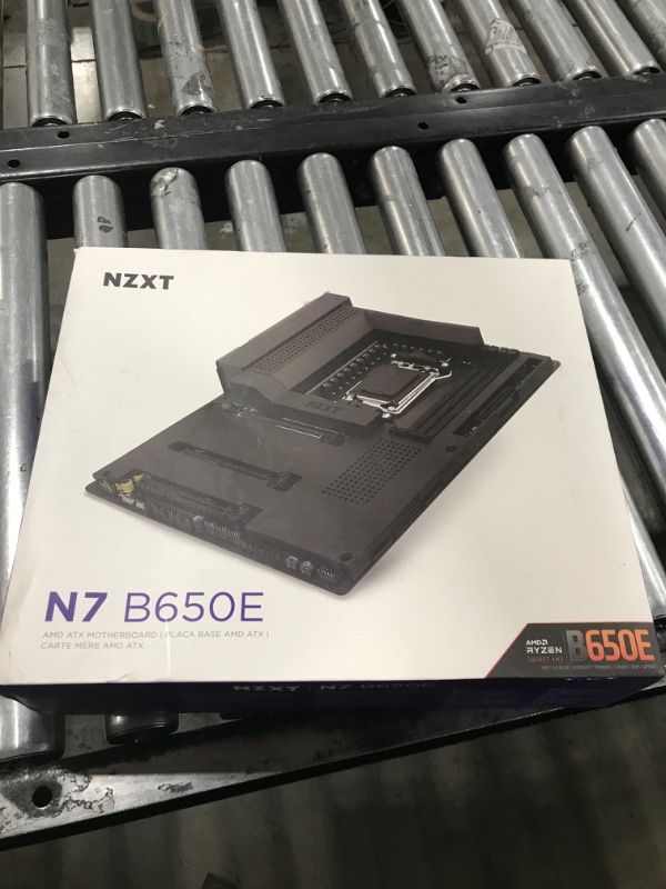 Photo 2 of NZXT N7 B650E - AMD B650 Chipset - Supports AMD Ryzen 9000 8000 & 7000 Series CPUs (Socket AM5) - ATX Gaming Motherboard - Integrated Rear I/O Shield - DDR5 - Wi-Fi 6E - Black