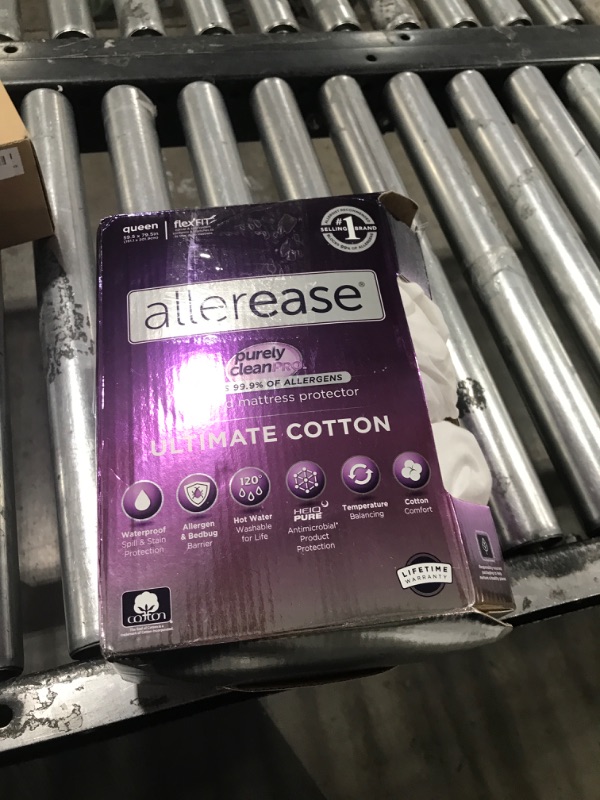 Photo 1 of AllerEase Ultimate Allergy Protection and Comfort Zippered Mattress Protector, Queen