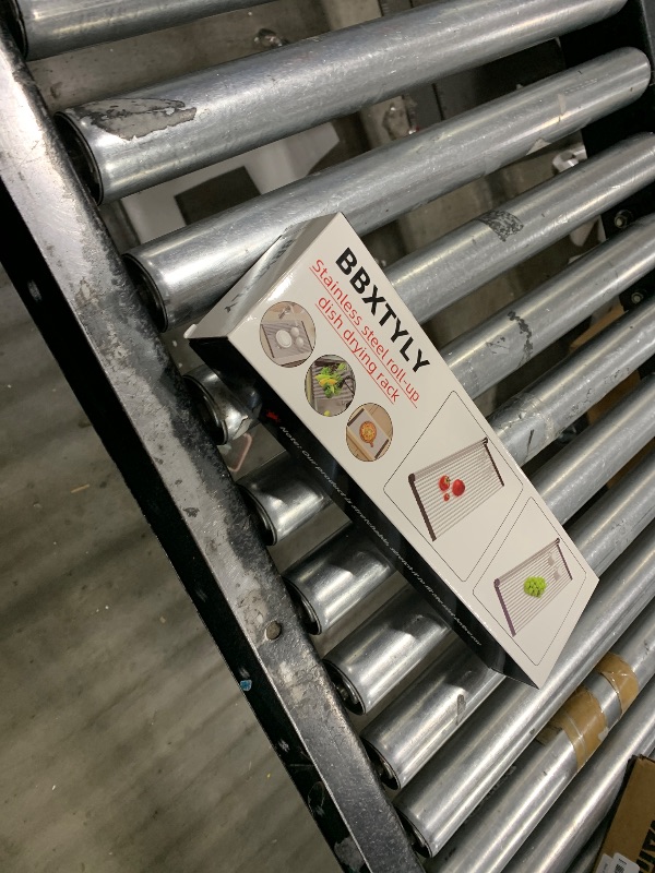 Photo 1 of BBXTYLY Extra Large Expandable Roll Up Dish Drying Rack,Over The Sink Drying Rack Sink Cover Kitchen Sink Accessories Kitchen Rolling up Stainless Steel Drainer, Foldable,Rollable?Grey?25.1''-17.3''?