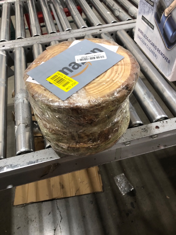 Photo 1 of KEILEOHO 9 PCS 8-10 Inch Wood Slices, Round Rustic Wood Slices, Craft Unfinished Wood Kit Natural Wood Circles for Crafts, Centerpieces Paintings, Decoration