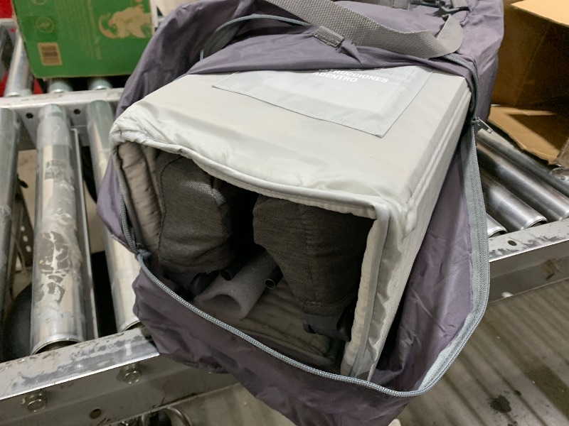 Photo 1 of Travel Crib,3 in 1 Portable Crib for Baby, Lightweight Pack and Play for Babies and Toddler, Foldable Travel Baby Playpen with Comfortable Mattress and Carry Bag(Dark Grey)
