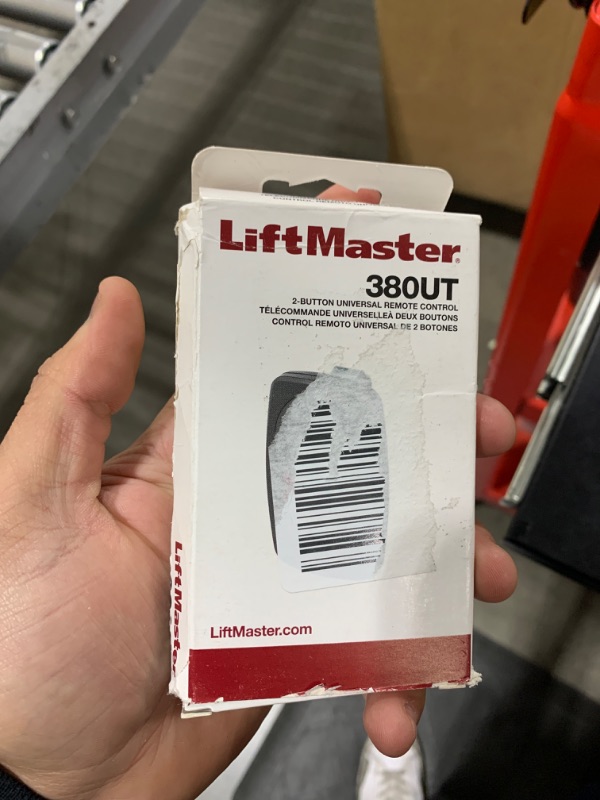 Photo 1 of LiftMaster 380UT 2-Button Universal Remote Control Garage Door Opener with Universal Compatibility