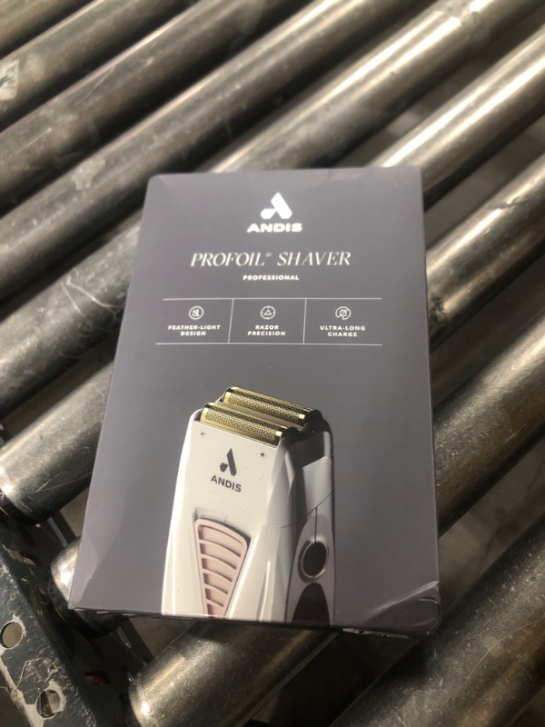 Photo 1 of Andis TS-1 17235 Pro Foil Lithium Titanium Foil Shaver, Cord/Cordless, Smooth Shaving Cordless Shaver with Charger, Gray