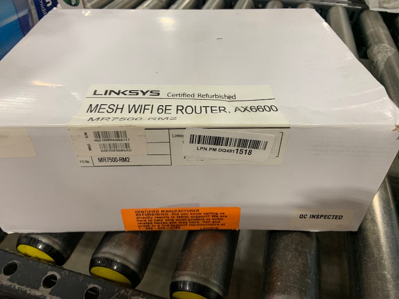 Photo 3 of Linksys Mesh WiFi Hydra Pro 6E Tri-Band Router High-Speed Axe Router for Streaming & Gaming, Speeds up to (AXE6600) 6.6Gbps - MR7500 (Renewed)
