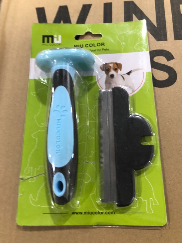 Photo 2 of MIU COLOR Pet Grooming Brush, Deshedding Tool for Dogs & Cats, Effectively Reduces Shedding by up to 95% for Short Medium and Long Pet Hair