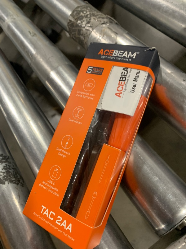 Photo 1 of ACEBEAM TAC 2AA EDC Tactical Dual Modes Flashlight Rechargeable, 1600 High Lumens Flashlight, Dual Switch Pocket LED Flashlight, Super Bright Small Flash Light for Emergency, Camping, Home