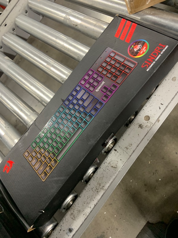 Photo 1 of Redragon Mechanical Gaming Keyboard Wired, 11 Programmable Backlit Modes, Hot-Swappable Red Switch, Anti-Ghosting, Double-Shot PBT Keycaps, Light Up Keyboard for PC Mac
