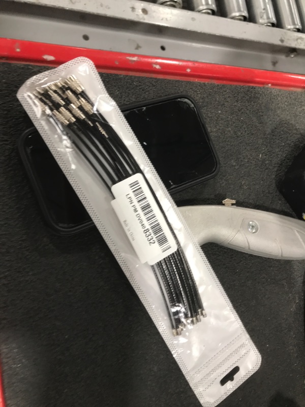 Photo 1 of 7.8 Inch Black Wire Keychain Cable,Large Nylon Coated Stainless Steel Key Ring Loop Holder,2mm Heavy Duty,20PCS