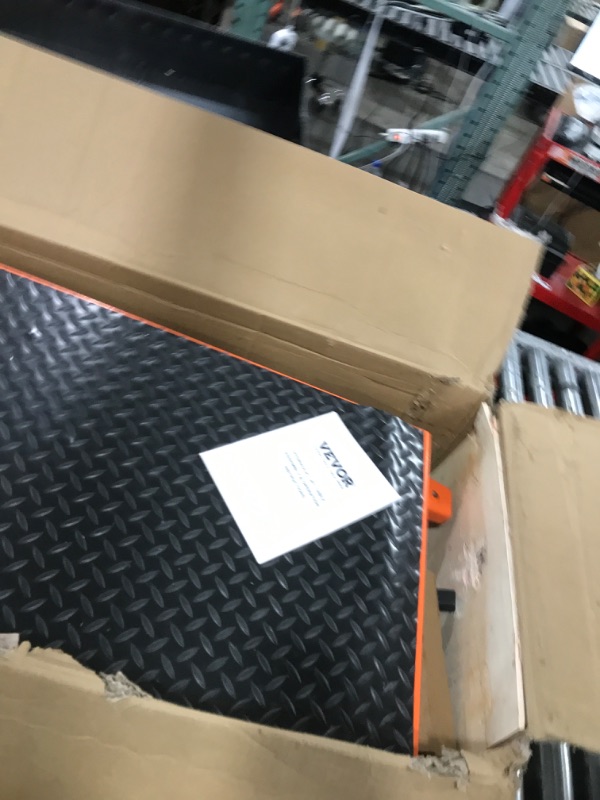 Photo 1 of VEVOR Hydraulic Lift Table Cart, 500lbs Capacity 28.5" Lifting Height, Manual Single Scissor Lift Table with 4 Wheels and Non-Slip Pad, Hydraulic Scissor Cart for Material Handling, Orange