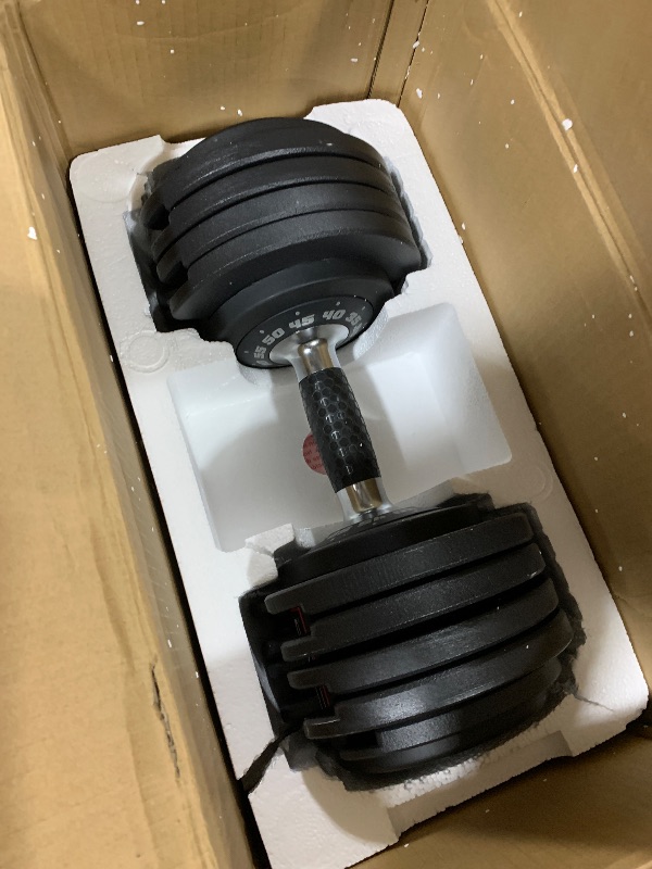 Photo 1 of CAP Barbell ADJUSTABELL Adjustable Round Dumbbell Weights - Singles | 25 lb & 55 lb Single Weight Options
