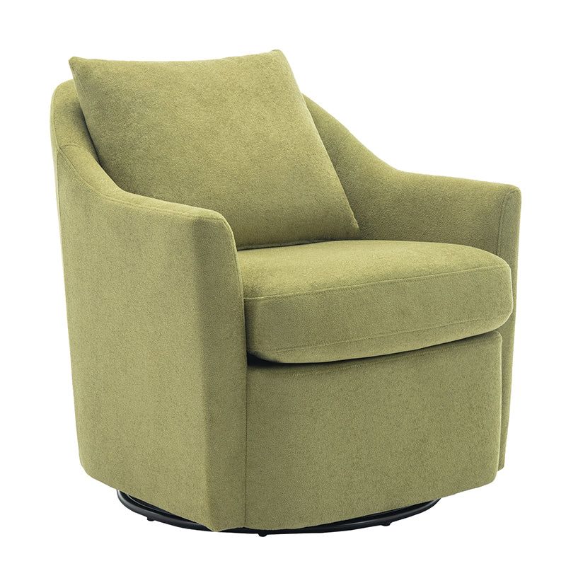 Photo 1 of COLAMY Swivel Accent Chair Armchair, Upholstered Round Barrel Chair, 360° Swivel Chair, Morden Arm Chair for Living Room/Nursery/Bedroom