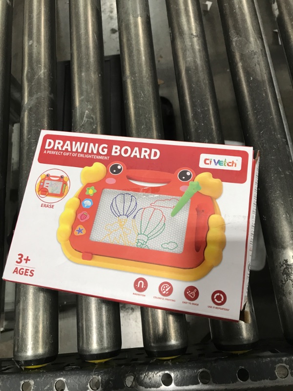 Photo 1 of 2 Pcs Magnetic Drawing Board, Magnet Doodle Board for Toddler Girls Boys 3 4 5 6 7 Year Old Kids, Montessori Preschool Educational Travel Toys Gift Etch A Colorful Sketch Magnet Erasable Writing Pad