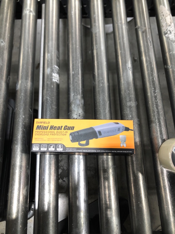 Photo 1 of DIAFIELD Mini Heat Gun, 2 Temp Setting 302?-842? Fast Heat Hot Air Gun Tool with Reflector Nozzle and 5.9Ft Cable Overload Protection for Epoxy Resin, Craft, Embossing, Shrink Wrapping & DIY