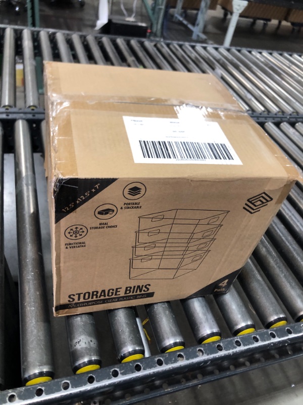 Photo 1 of CLEARSPACE Plastic Storage Bins with Lids XL – Perfect Kitchen Organization or Pantry Storage – Fridge Organizer, Pantry Organization and Storage Bins, Cabinet Organizers