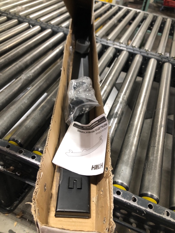 Photo 1 of HTOH Linear Shower Drain, 54 Inch Black Shower Drain with Removable Square Hole Cover Grate, Modern 304 Stainless Steel Matte Black Shower Floor Drain with Adjustable Feet,Hair Filter