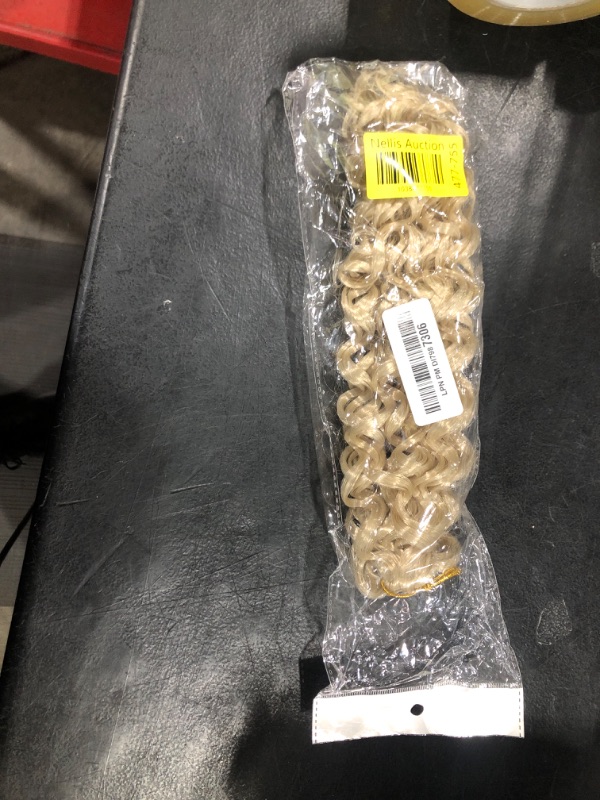 Photo 1 of Sensationnel Empire bulk braiding – deep body human hair braids for knotless boho box or curly loose wave styles - 1 pack (14 inch, S27/613)