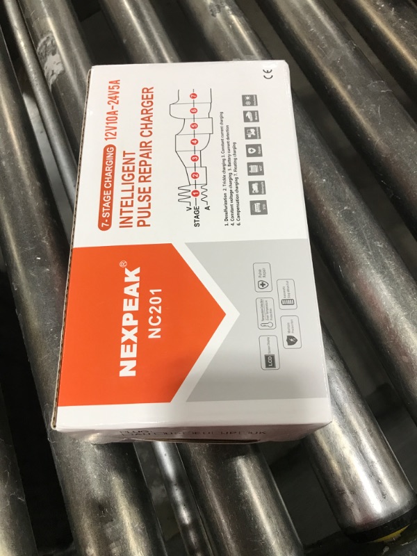 Photo 1 of NEXPEAK NC201 10-Amp Battery Charger, Smart Trickle Charger 12V 24V Car Battery Charger Fully Automatic Maintainer Desulfator w/Temp Compensation for Car Truck Lawn Mower Boat Marine Batteries