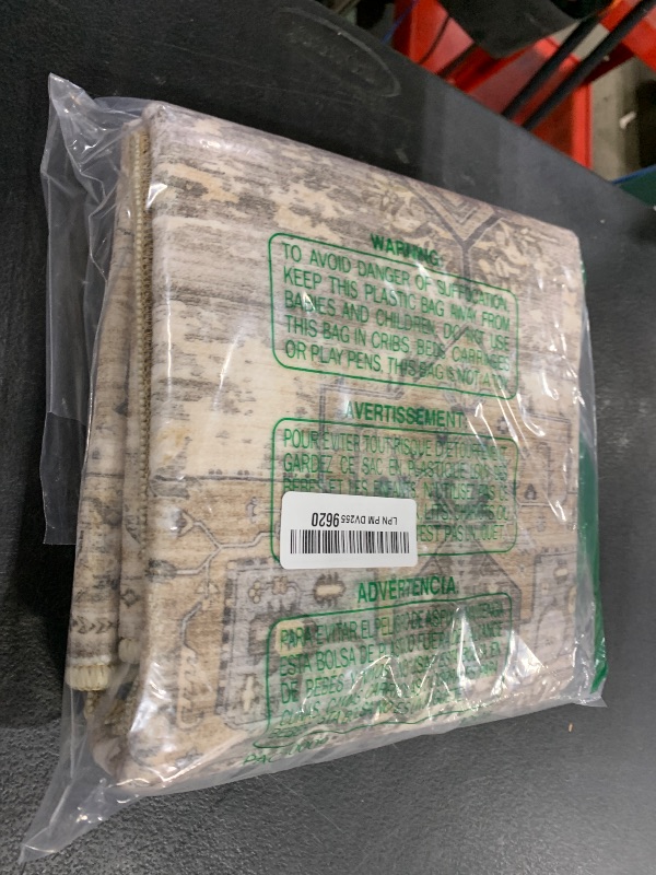 Photo 1 of RUUGME Washable 2x3 Area Rugs - Large Boho Rugs for Living Room Stain Resistant Carpet Vintage Tribal Rugs for Bedroom Kitchen Bathroom with Non Slip Backing Home Decor Floor Decoration Mat 2x3 Beige