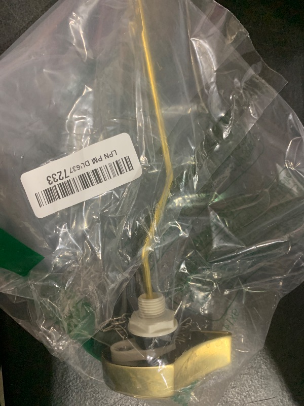 Photo 1 of Lychee Light Toilet Cistern Side Flush Lever, Compatible with TOTO WC Flush Handle, Pure Copper Rod Body, Equipped with Hook-Style Chain for Toilet Flush Rod Replacement Part, 1 Piece (PVD Gold)