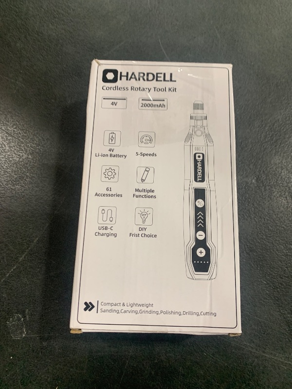 Photo 1 of HARDELL Cordless Rotary Tool, 5 Variable Speed Mini Rotary Tool Kit with 69 Accessories, 3.7V Type-C Charging Power Rotary Tool for Engraving, Sanding, Polishing, Carving, Cutting, DIY Crafts