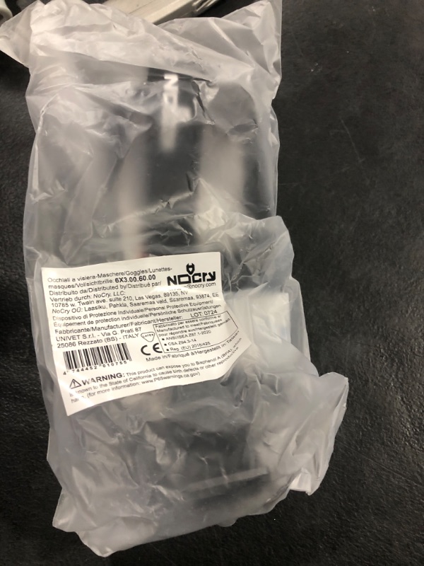Photo 1 of NoCry Safety Goggles Over Glasses with Extreme Impact Resistance — ANSI Z87.1 Certified Eye Protection with Anti-Fog, Anti-Scratch and UV380 Lenses — Adjustable Strap — Ideal for the Chemistry Lab