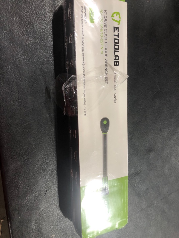 Photo 1 of 1/2 Drive Click Torque Wrench Dual-Range?10-170.0ft.lb/13.60-230.5Nm?±3% Precision Torque Wrench 1/2 Drive, 72 Tooth Dual-Direction Adjustable Torque Wrench for Bicycle, Moto and Car Maintenance
