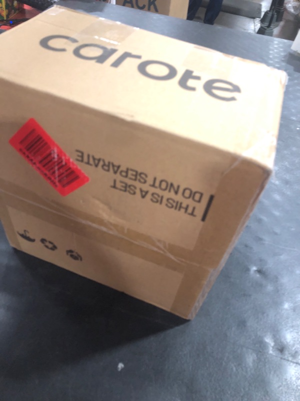 Photo 1 of CAROTE 15pcs Pots and Pans Set Non Stick, Cookware Sets, Kitchen Set, Oven/Dishwasher/Fridge Safe, Space Saving Pots Set, Nonstick Set with Versatile Detachable Handle, Induction RV Set, Black