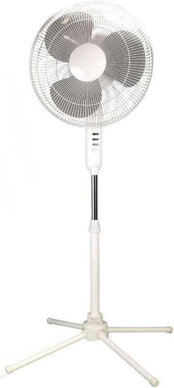 Photo 1 of 16 Inch Oscillating Pedestal Fan, Adj Height, 3 Speeds - FPD16 NEW
