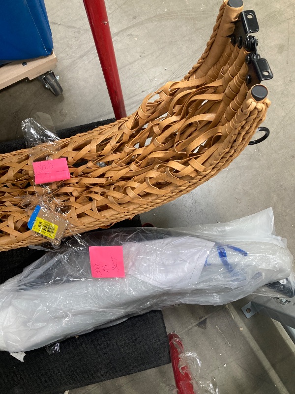 Photo 1 of  ***(SELLING AS IS -MISSING PARTS)****
Egg Chair with Stand, Patio Wicker Bifanuo Hanging Chair, Hammock Swing Chair, 350LBS Capacity for Bedroom, Balcony, Garden ***(NO PACKAGING, NOT IN BOX)***
