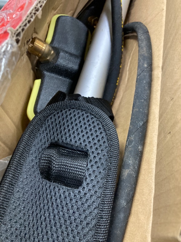 Photo 1 of 24 FT Gutter Cleaning Tools from The Ground - Telescoping Pressure Washer Wand - Gutter Cleaner Attachment with Power Washer Extension Wands, Brush, 7 Spray Nozzle Tips, 2 Hose Adapters, Support Belt
