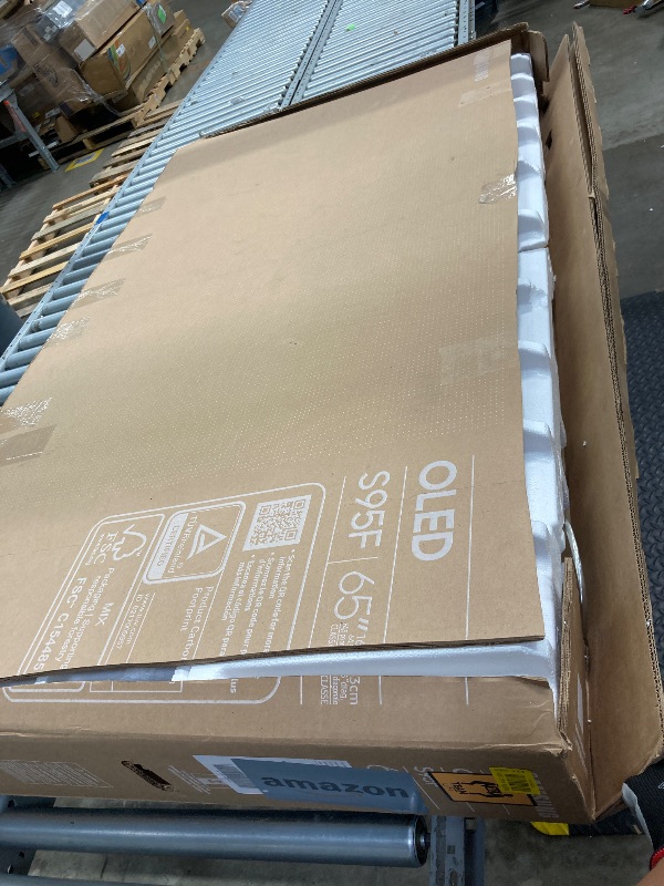 Photo 1 of **PARTS ONLY/NO POWER CORD**Samsung 65-Inch Class OLED S95F 4K Glare Free Smart TV (2025 Model) NQ4 AI Gen3 Processor, OLED HDR Pro, Motion Xcelerator 164Hz, Dolby Atmos, Samsung Vision AI, Alexa Built-in