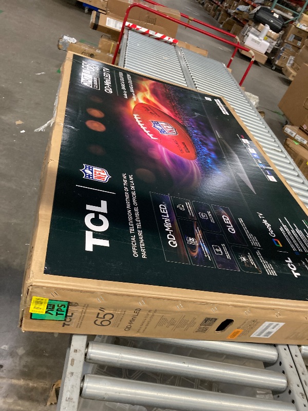 Photo 1 of ***PARTS ONLY***
TCL 65-Inch Class QM7K Series QD-Mini LED 4K UHD Google Smart TV Best Premium Mini-LED TV - QLED, 144hz, 288hz Gaming Rate, Anti-Reflective Screen, Bang & Olufsen Audio, Atmos (65QM7K, 2025 Model)