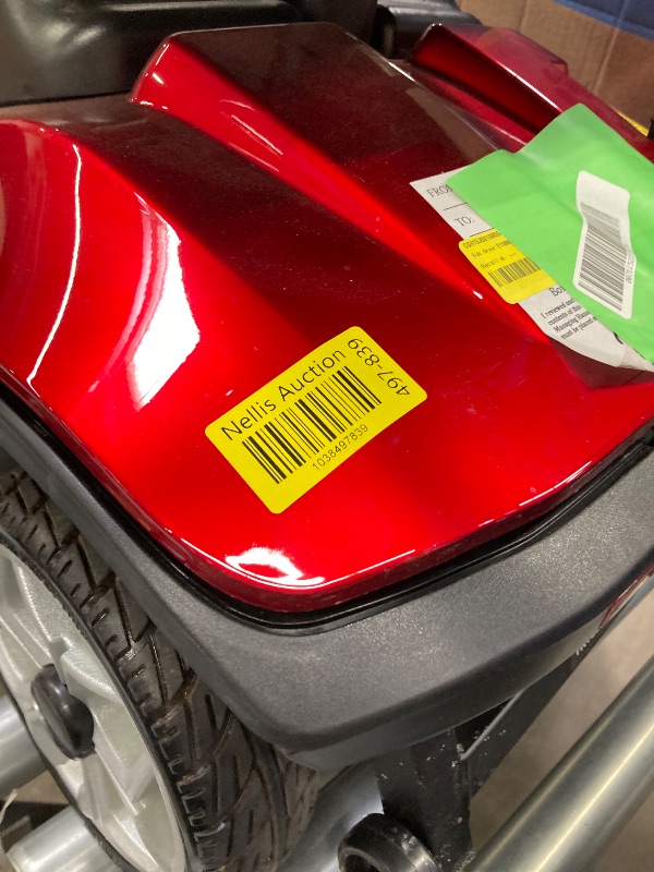 Photo 1 of **MISSING PARTS/NO SEAT , COVER OR POST/FOR PARTS ONLY**SACVON Upgrade 4 Wheel Mobility Scooter for Seniors, Foldable Powered Mobile Wheelchair for Adult 330lbs, Red