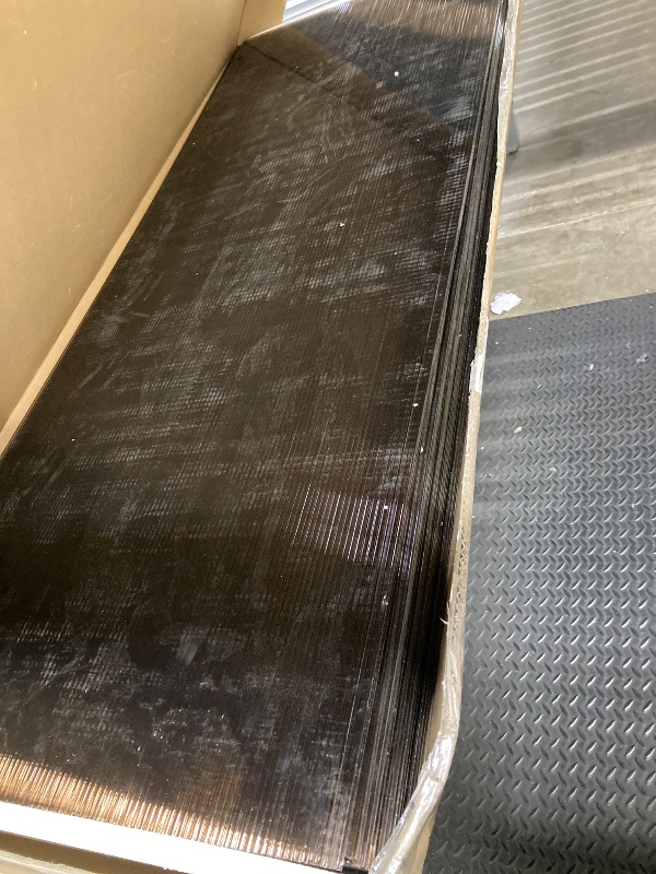 Photo 1 of VINGLI Window Awning Door Canopy, Window Awning Overhead Modern Polycarbonate Cover Outdoor Front Porch Patio Canopy UV Rain Snow Sunlight Protection Hollow Sheet/Brown