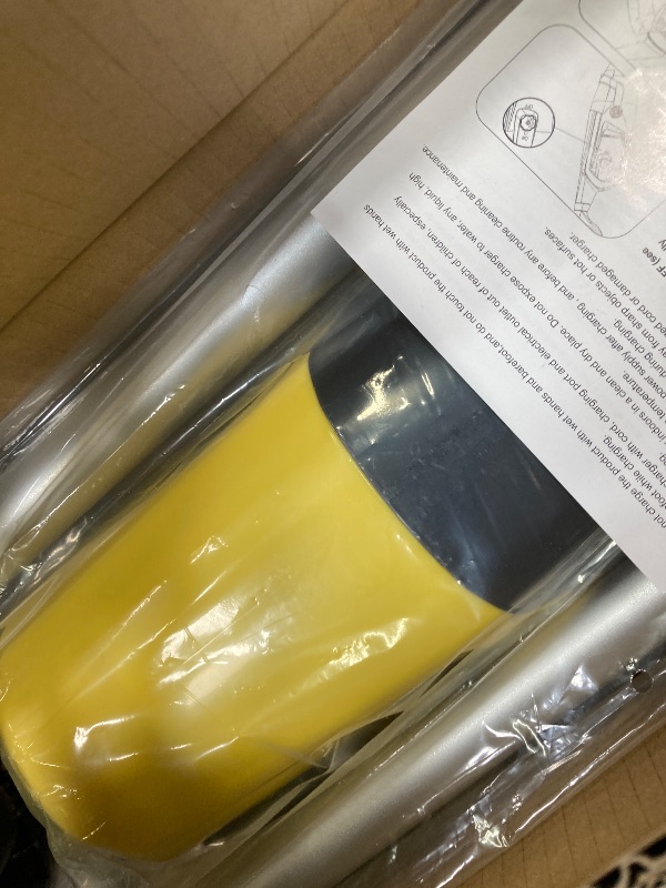 Photo 1 of (2025 New)Efurden Cordless Pool Vacuum, Handheld Pool Vacuum with Running Time up to 60-Minutes for Above Ground Pools, Spas and Hot Tubs, Yellow
