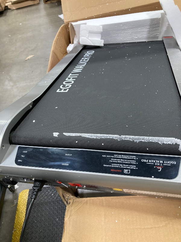 Photo 1 of  ***(PARTS ONLY -SELLING AS PARTS -DO NOT WORK)***
EGOFIT: Walker Pro M1 - Cool Grey - Under Desk Walking Pad Treadmill, 5% Incline, LCD Display, Remote Control, Home & Office, 220lb Cap, 0.6-3.1mph