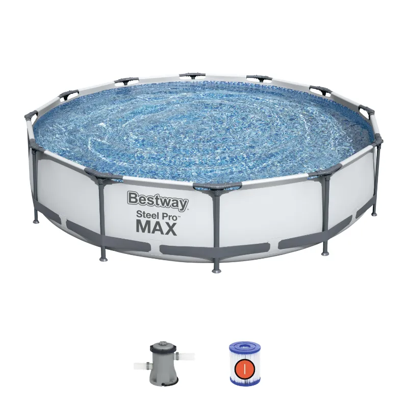 Photo 1 of 
Hero image 1 of Bestway 56061US 12-Foot by 30-inch Steel Pro Round Frame Swimming Pool Set, 1 of 12


View in 3D


Bestway 56061US 12-Foot by 30-inch Steel Pro Round Frame Swimming Pool Set

