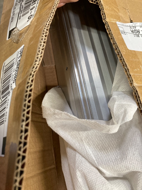 Photo 1 of Door Threshold Ramp 4" Rise Door Ramp Aluminum Entry Ramp or Doorways Rated 800 lbs Load Capacity forWheelchair Scooters Power Chairs Walkers Metallic