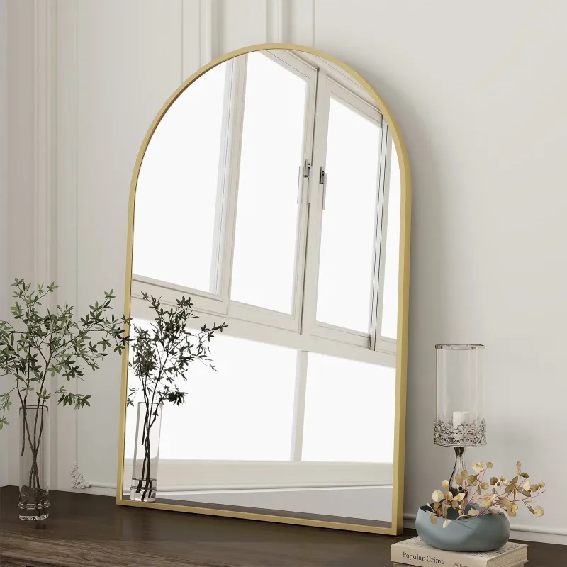 Photo 1 of ***BLACK*** BEAUTYPEAK 20"x 30" Bathroom Mirror Wall Vanity Arched Mirror,Crown Shape