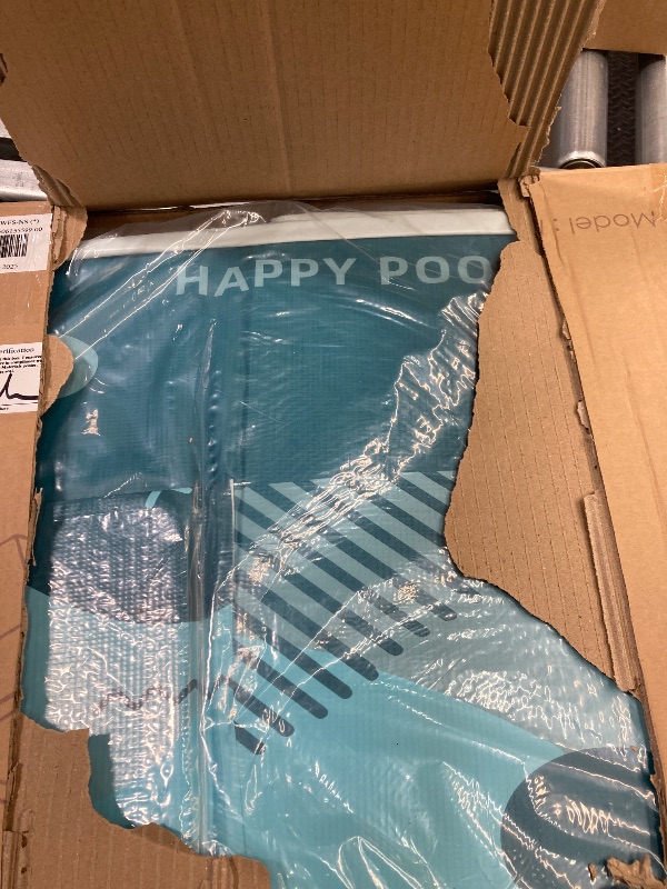 Photo 1 of MEIGLQEA Foldable Pool Collapsible Rectangle PVC Non-Inflatable Swimming Pool for Kids Family Adults with Iron Support Swimming Pool for Outside Backyard Pet Dog (Gradient Blue)