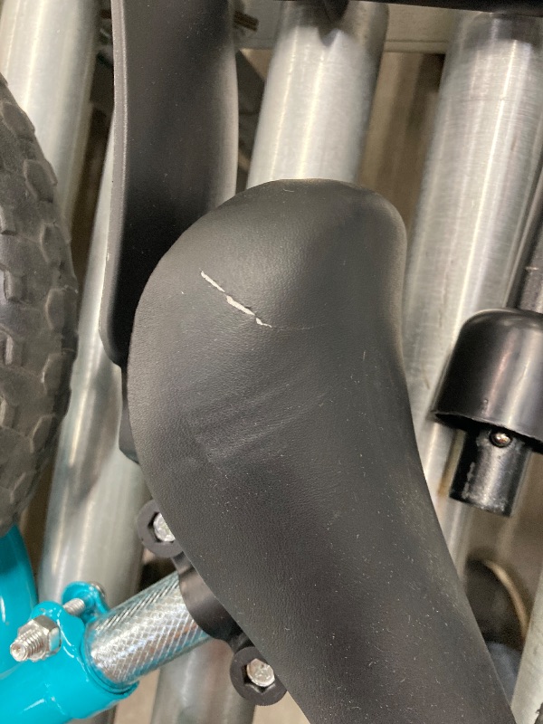 Photo 1 of ***(USED, SCUFF/SCRATCHES, ROUND PART CRACKED SLIGHTLY...SEE PHOTO,)***
WLRETMCI Kid Balance Bike, 12'' Toddlers Training Bicycle for 2-5 Years Old Boys Girls, Lightweight with Lighting up Wheels, Bule