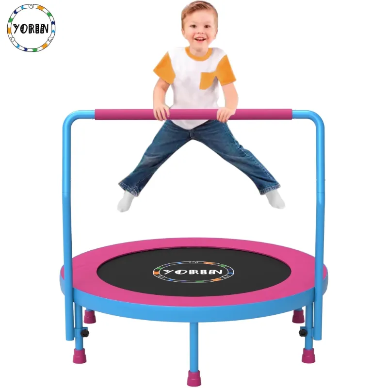 Photo 1 of ***(NOT IN BOX, MISSING RAIL, SELLING AS PARTS ONLY)****
YORIN 36" Trampoline for Kids, 3FT Mini Indoor/Outdoor Foldable Toddler Trampoline with Adjustable Foam Handle, Small Rebounder Fitness Trampoline with No-Gap Padded Cover, Gift for Baby, Girls, Boy