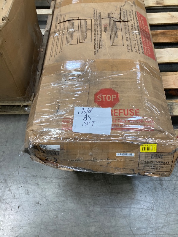 Photo 1 of ***BOX 1 OF 2  & BOX 2 OF 2 SOLD AS SET***
 Backyard Discovery Mount McKinley All Cedar Wood Swing Set  ***SOME WOOD CHIPS ALONG EDGE, BOX RIPPED/TORN)***